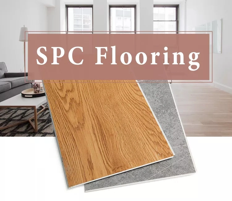 China Hardwood Pattern Waterproof Fireproof Plastic UV Coating Ridid Core Spc Floor